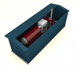 Container boiler houses